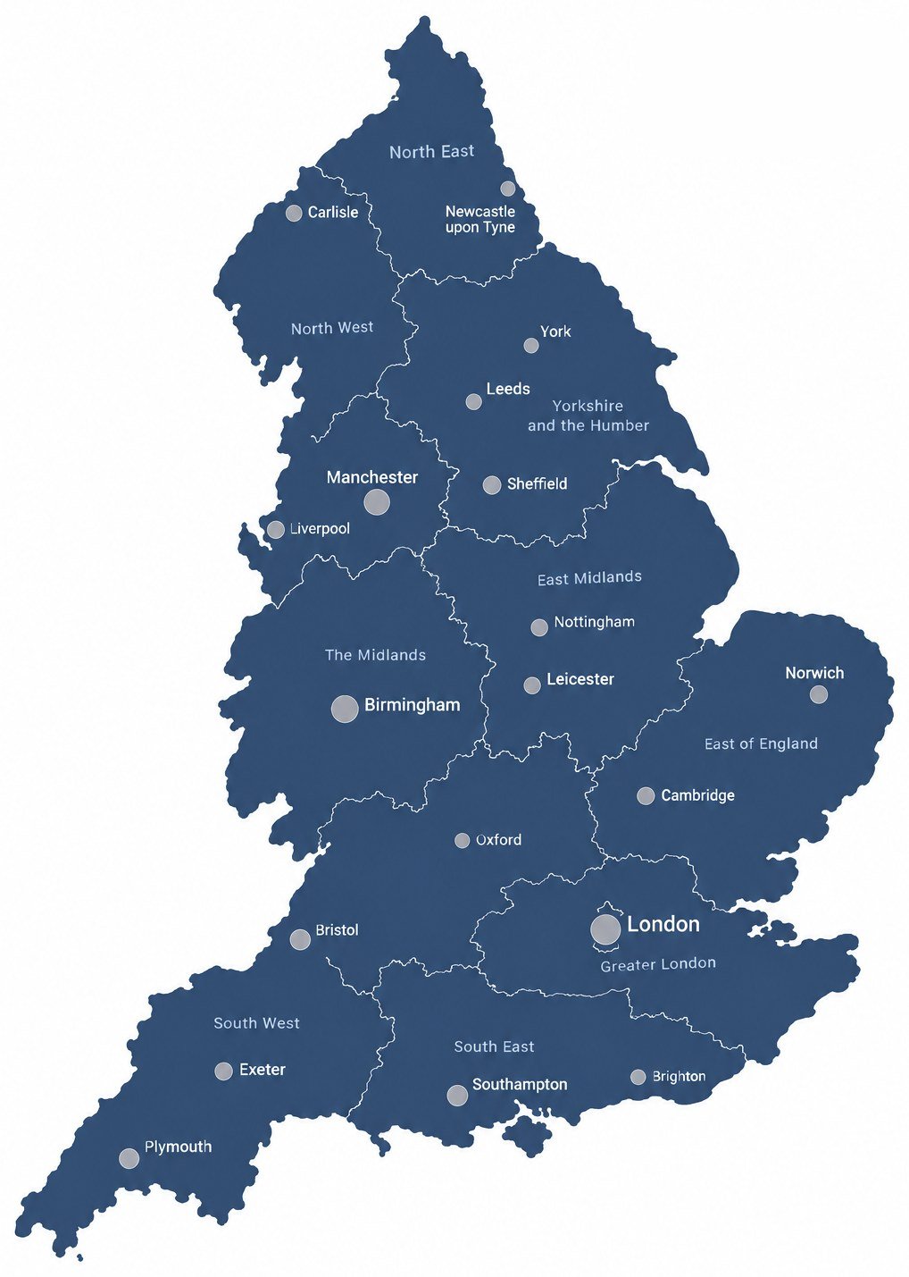 Map of England