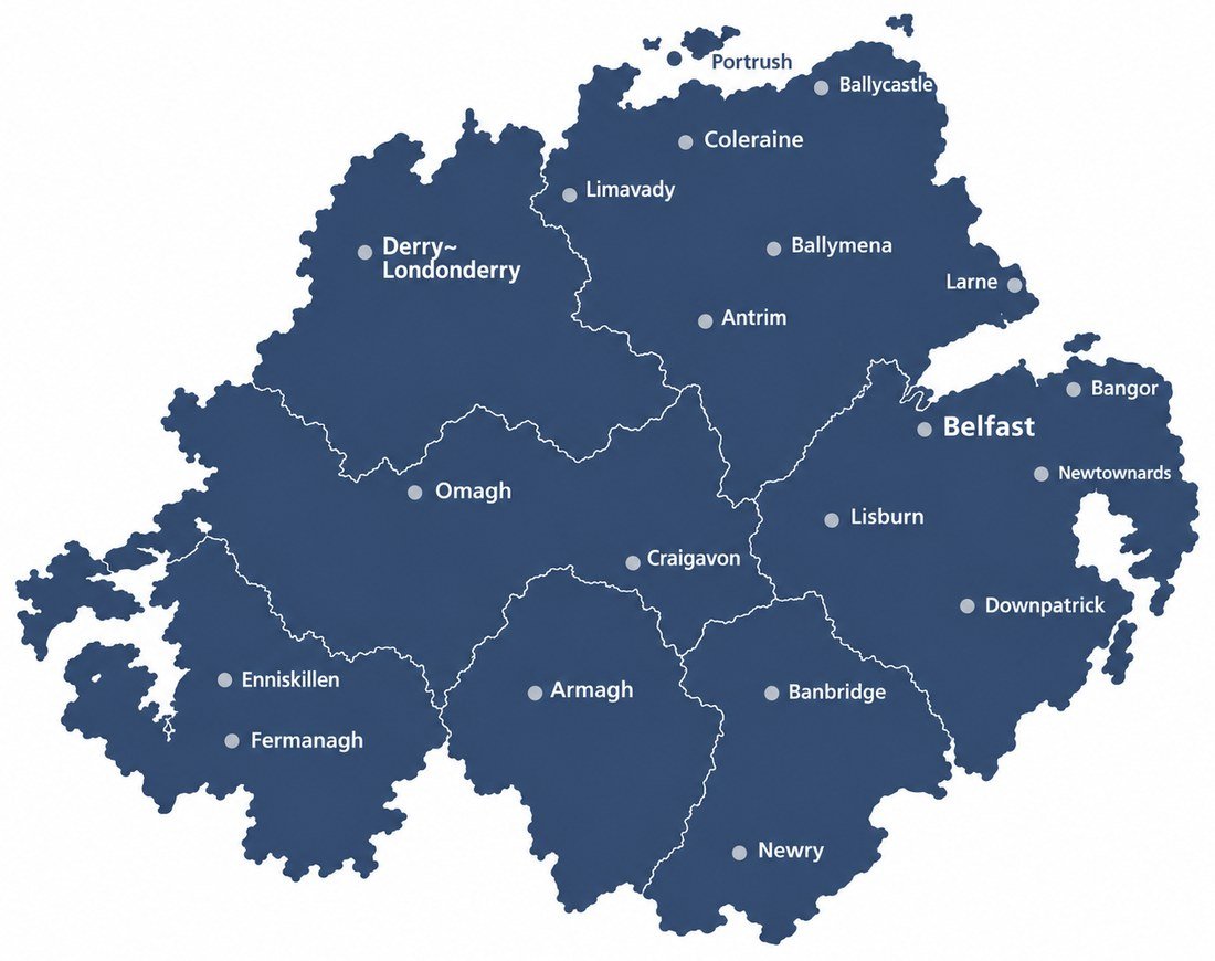 Map of Northern Ireland